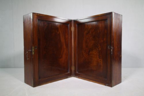 Major Luards Military Antique Mahogany Bookcase.