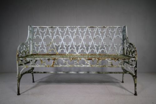 Fabulous 19th Century Quality Cast Iron Garden Bench.