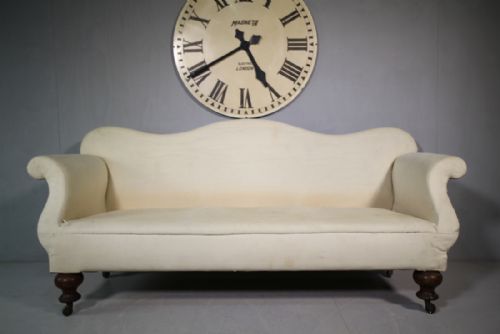 19th Century Antique English Upholstered Sofa.