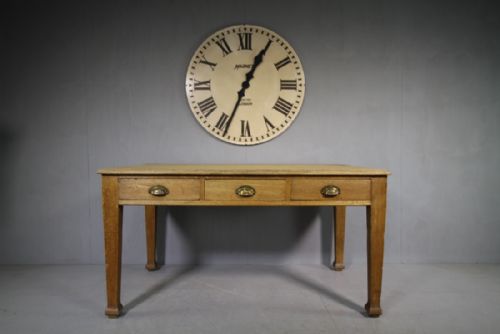 Edwardian Antique Oak Desk.
