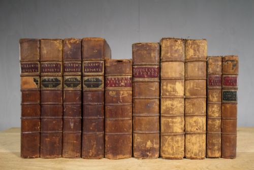 Collection of Ten Georgian Antique Law Books.
