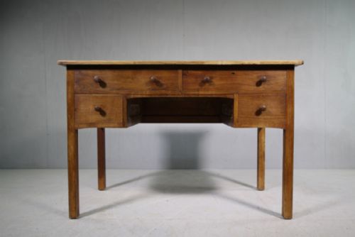 1920'S Heals Oak Desk from Christ College Cambridge.