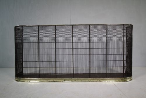 Regency Antique Fire Guard with Decorative Wire Work.