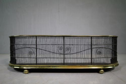 Regency Antique Fire Guard with Scrolling Wire Work.