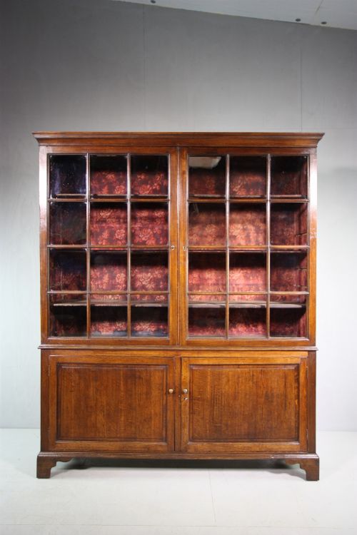 Fabulous English 18th Century Antique Oak Bookcase