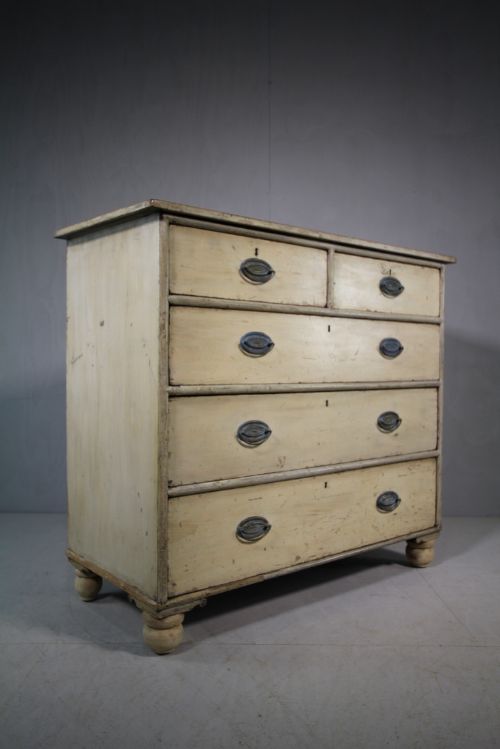 Regency Antique Chest of Drawers in Original Paint.