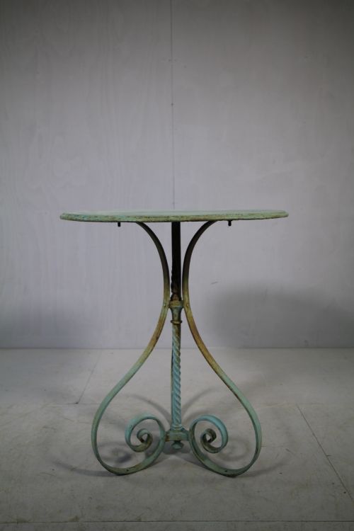 English 19th Century Antique Iron Conservatory Garden Table.