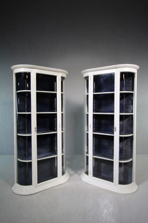 Amazing Pair of Edwardian Antique English Display Cabinets.