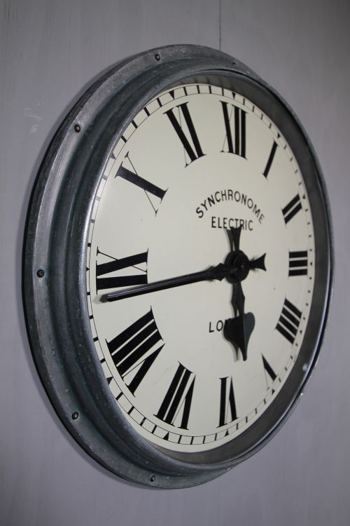 Large 1920'S Synchronome London Clock.