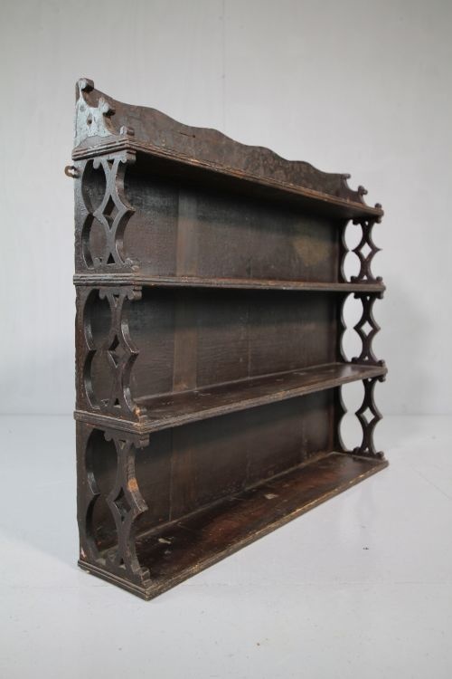 Beautiful Regency Antique Pine Shelves in Original Paint.
