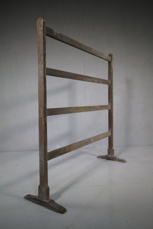 Early 19th Century Antique Towl Rail in Original Paint.