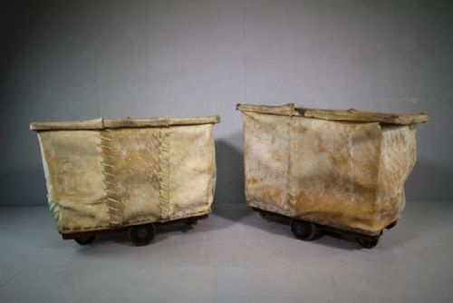 Edwardian Antique Leather Trolley.