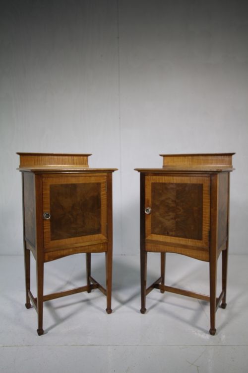 Quality Pair of Edwardian Antique Bedside Cupboards.