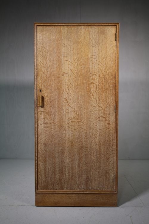 1930'S Heals of London Compact Oak Wardrobe.