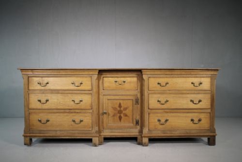 18th Century English Antique Oak Dresser Base.