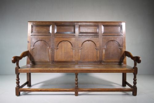 18th Century Yorkshire Antique Oak Settle