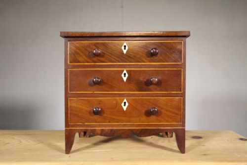 Early 19th Century Minature Antique Chest of Drawers.