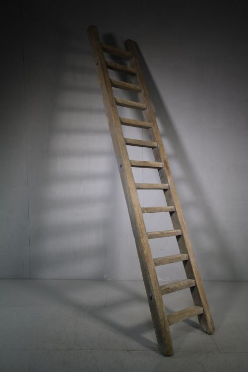 19th Century Antique Pine Ladders from Flour Mill.