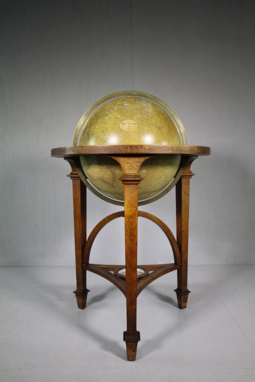 Rare 19th Century English Antique Globe on Stand by Blades