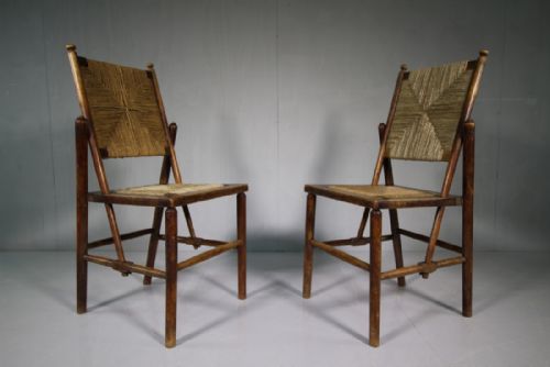 Pair of Antique Chairs Attributed to Ambrose Heal.