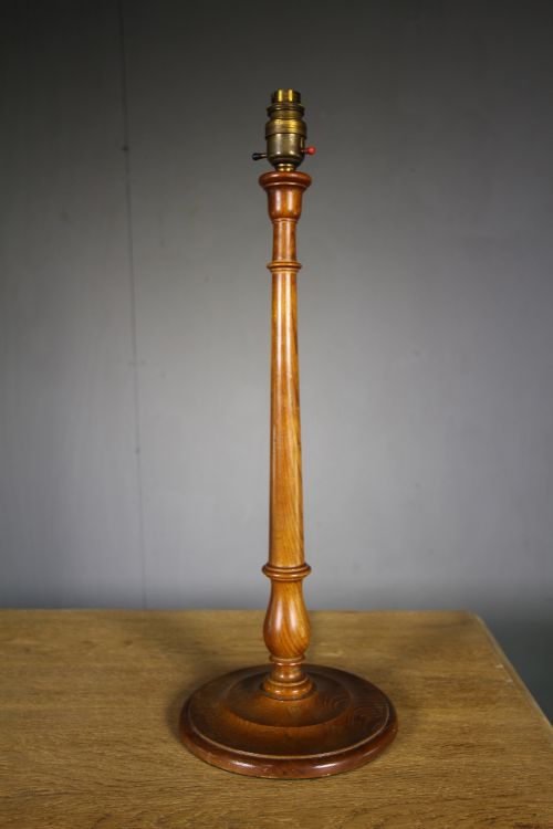 Heals Antique Table Lamp in Sweet Spanish Chestnut.