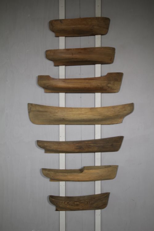 Rare Collection of Seven Antique Model Ship Hulls.