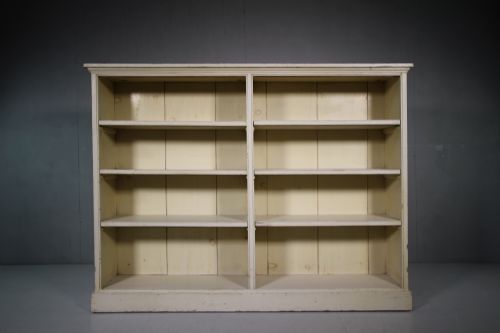 19th Century Antique Original Painted Pine Bookcase.