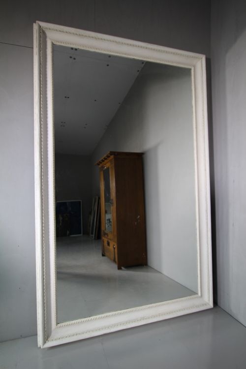 Huge Georgian Antique Pine & Gesso Mirror.