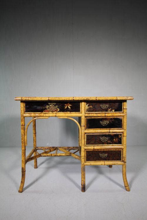 Beautiful 19th Century Antique Bamboo Desk.