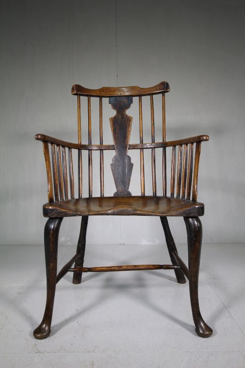 Early 18th Century Antique Windsor Armchair.