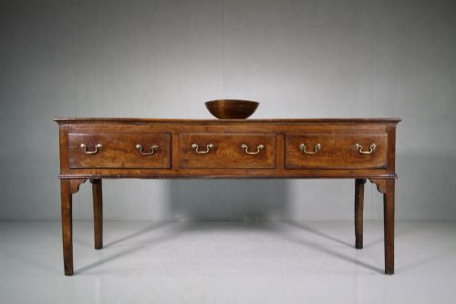 English Georgian Antique Oak Dresser.