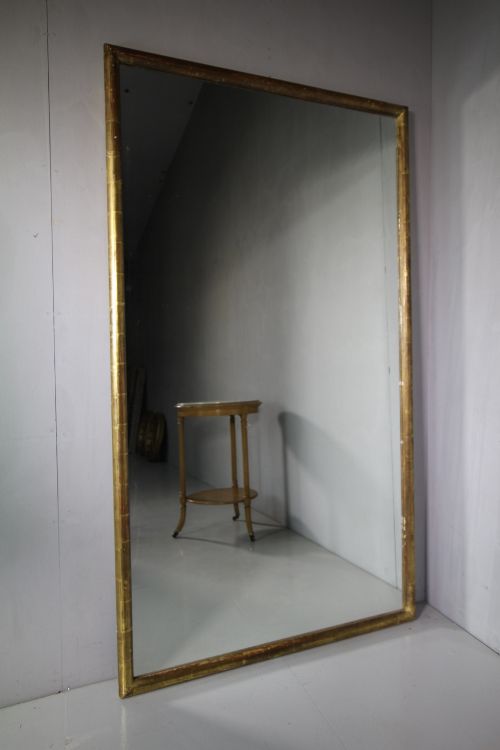 Large 19th Century Antique Gilt Outfitters Mirror.