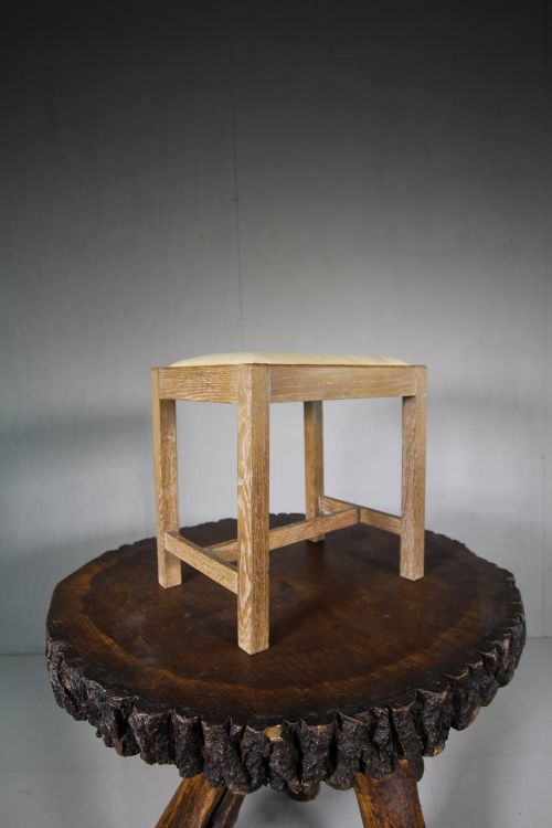 1920'S Heals Oak Stool.