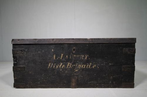 19th Century Antique Military Box - Rifle Brigade.