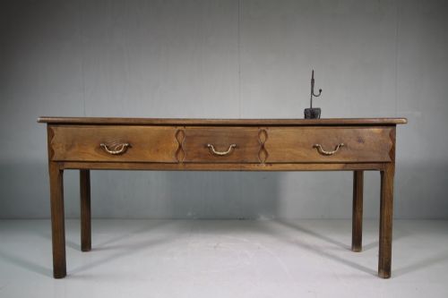 19th Century Antique Chestnut Serving Table.