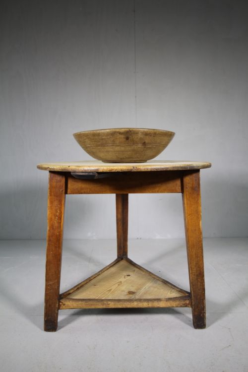 19th Century Antique Pine Cricket Table.
