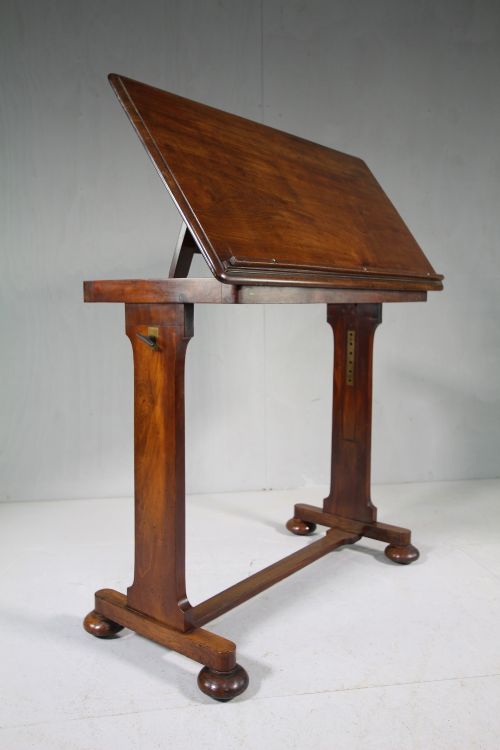 Regency Antique Mahogany Reading Table.