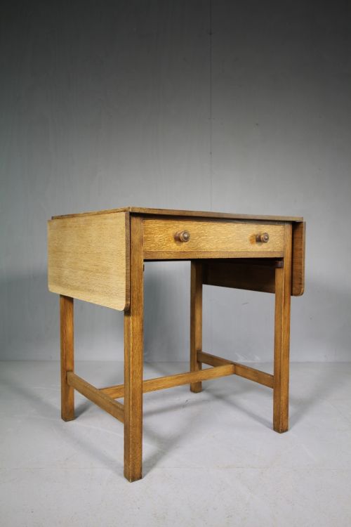 Early Heals Edwardian Antique Oak Side Table.