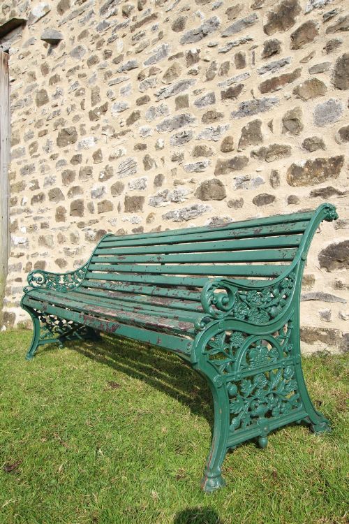 Edwardian Antique Cricket Ground Garden Benche