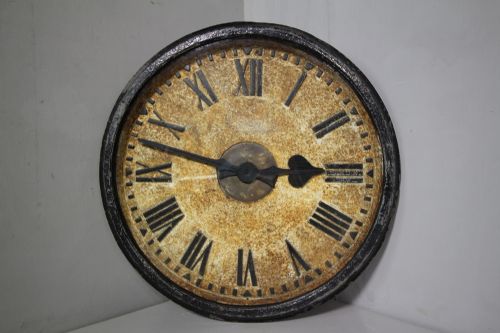 Large Antique Cast Iron Railway Clock- Fully Working.