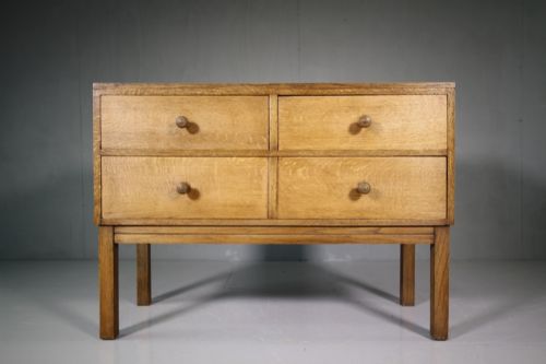 1930'S Heals of London Oak Chest on Stand.