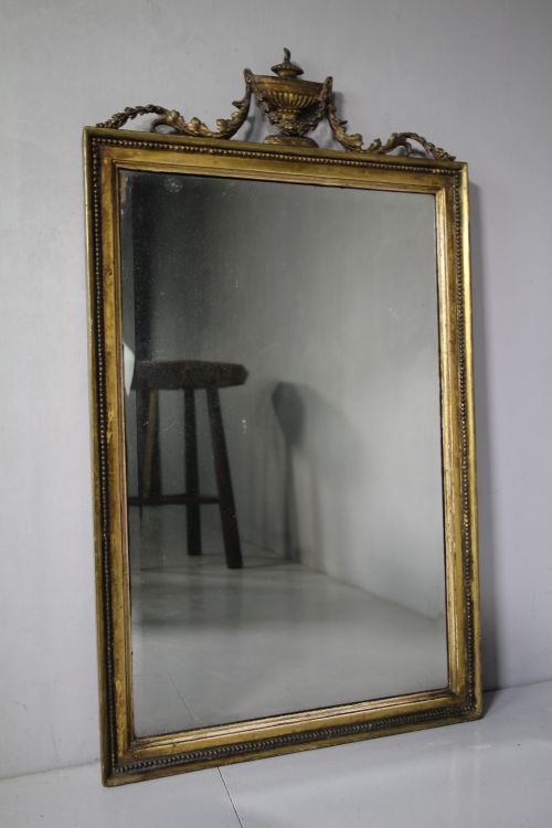 Georgian Urn & Swag Antique Gilt Mirror.
