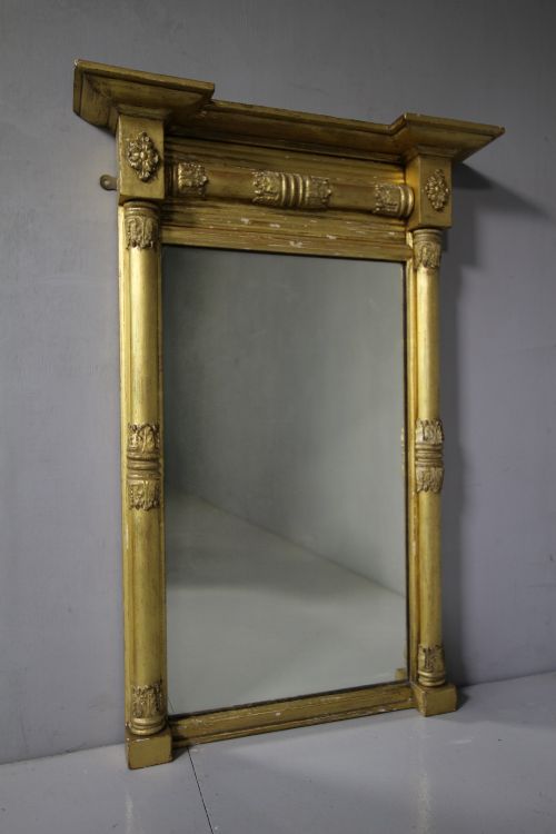 Regency Antique Gilt Pier Mirror.