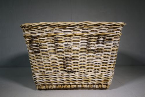 English Edwardian Antique Willow Mill Basket.