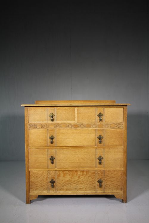 1920'S Oak Chest of Drawers by Waring & Gillow.