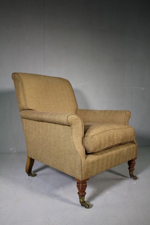 Superb Howard & Sons 19th Century Antique Armchair.