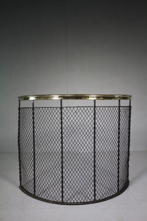 Beautiful 19th Century Curved Antique Fire Guard.