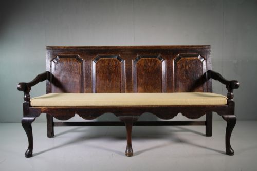 18th Century Antique North of England Settle.