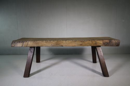 19th Century Welsh Sycamore Antique Pig Table.
