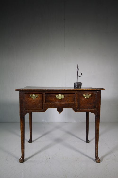 English Georgian Antique Oak Low Boy.